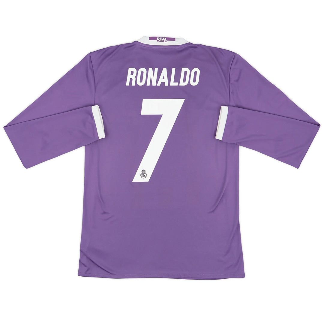 Camiseta Ronaldo #7 Retro Real Madrid Manga Larga 2016/17 + 🎁 5 Regalos