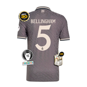 #5 BELLINGHAM Camiseta Authentic Real Madrid Tercera Equipación 24/25 + 5 REGALOS 🎁