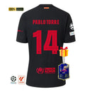 #14 PABLO TORRE Camiseta Hombre Segunda Equipación 24/25 FC Barcelona
