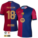 #18 PAU VÍCTOR Camiseta Hombre Primera Equipación 24/25 FC Barcelona
