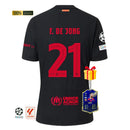 #21 F. DE JONG Camiseta Hombre Segunda Equipación 24/25 FC Barcelona
