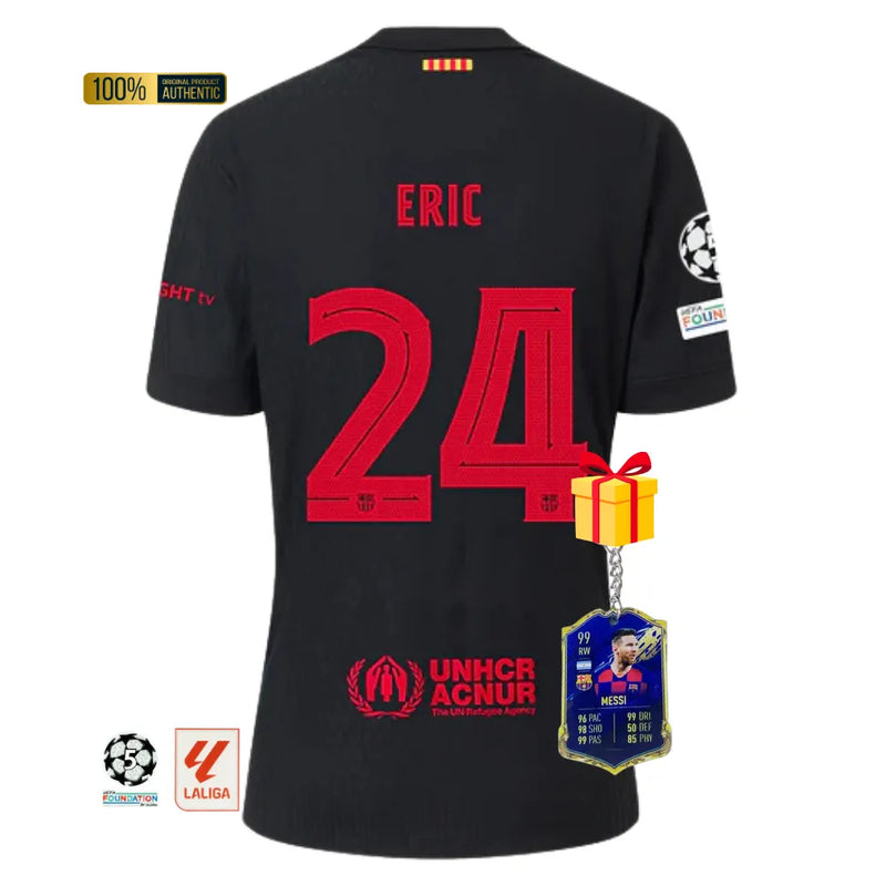 #24 ERIC Camiseta Hombre Segunda Equipación 24/25 FC Barcelona