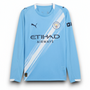 Manchester City Player Home Jersey 2025/26 Long Sleeve