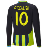 #10 Grealish Manchester City Away Jersey 2024/2025 Long Sleeve