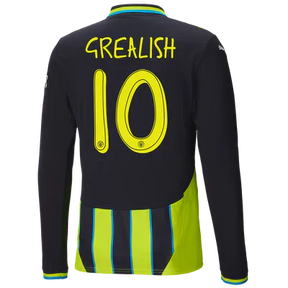 #10 Grealish Manchester City Away Jersey 2024/2025 Long Sleeve