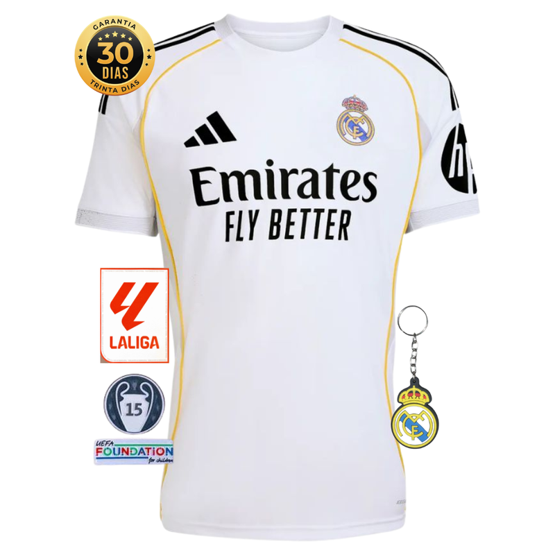 CAMISETA REAL MADRID I 25/26 HOMBRE - LANZAMIENTO - (VERSIÓN JUGADOR)