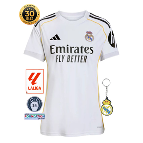 CAMISETA REAL MADRID I 25/26 MUJER - LANZAMIENTO   (10 Avaliações)
