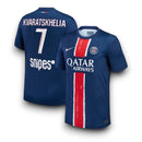 Paris Saint Germain Home Jersey 2024/2025 #KVARATSKHELIA #7