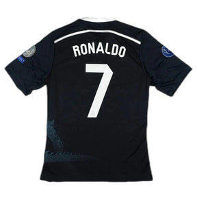Camiseta Real Madrid Ronaldo #7 Parche Champions League Retro Away 2014/15 + 5 REGALOS 🎁
