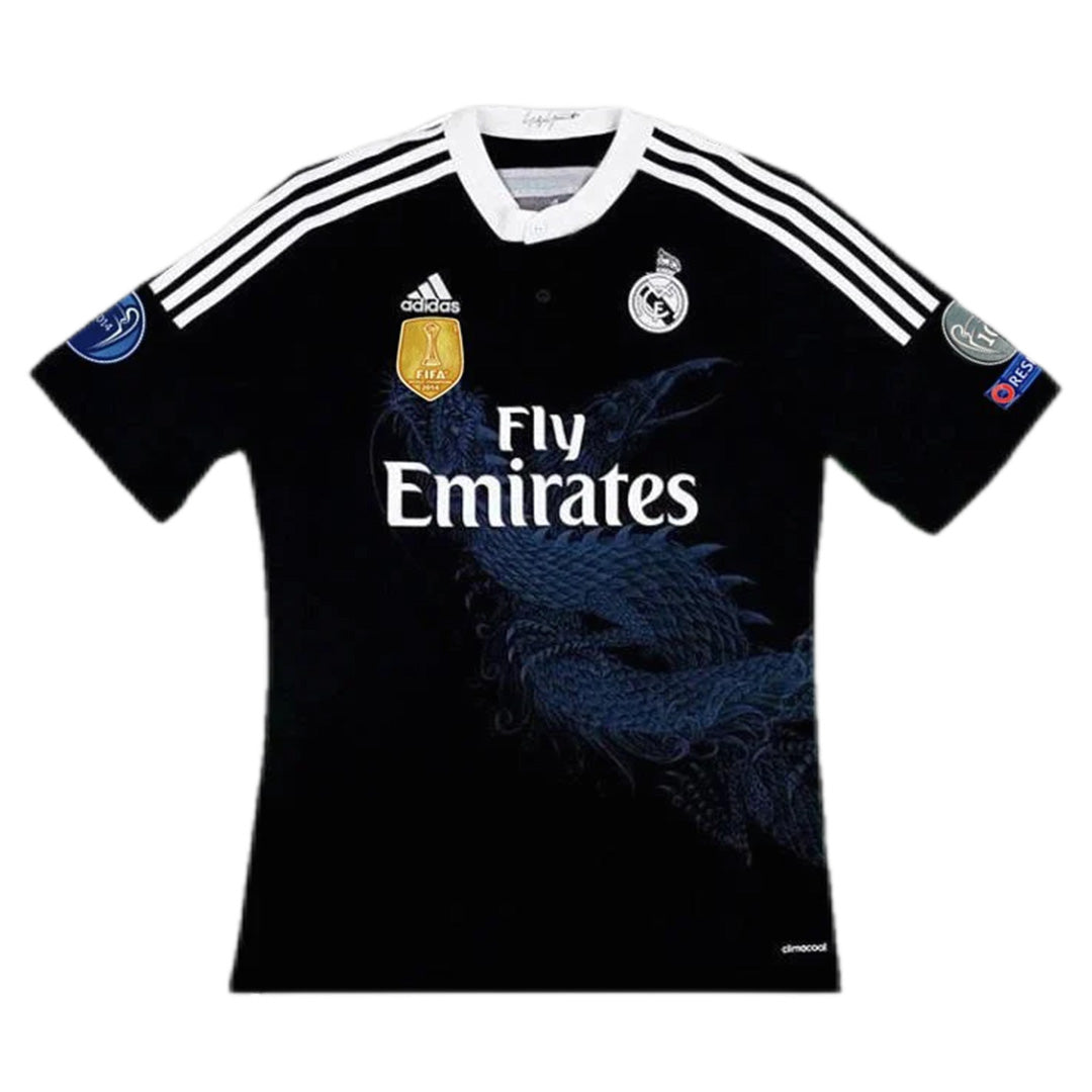 Camiseta Real Madrid Ronaldo #7 Parche Champions League Retro Away 2014/15 + 5 REGALOS 🎁