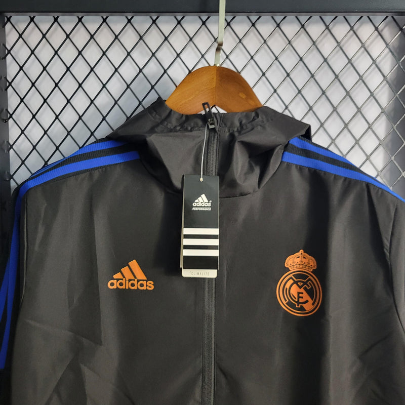 Cortaviento Real Madrid Negra 2022