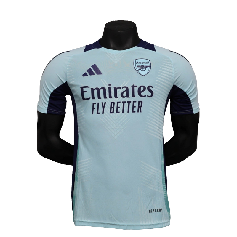 Camiseta Arsenal 24/25 Pre-Partido - Azul Claro - Versión Jugador