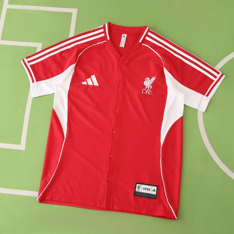 Liverpool US Pack Full-Button Baseball Jersey