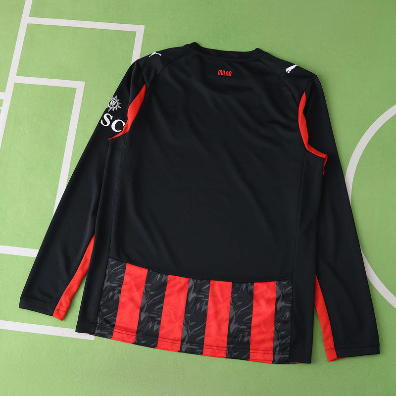 AC Milan Home Jersey 2025/26 - Long Sleeve