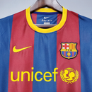 Camiseta Retro del Barcelona Home 10/11  - Rojo y Azul