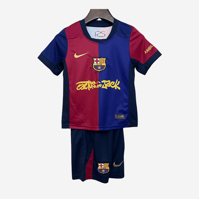 Equipación infantil 2024/25 FC Barcelona – Edición Especial Travis Scott
