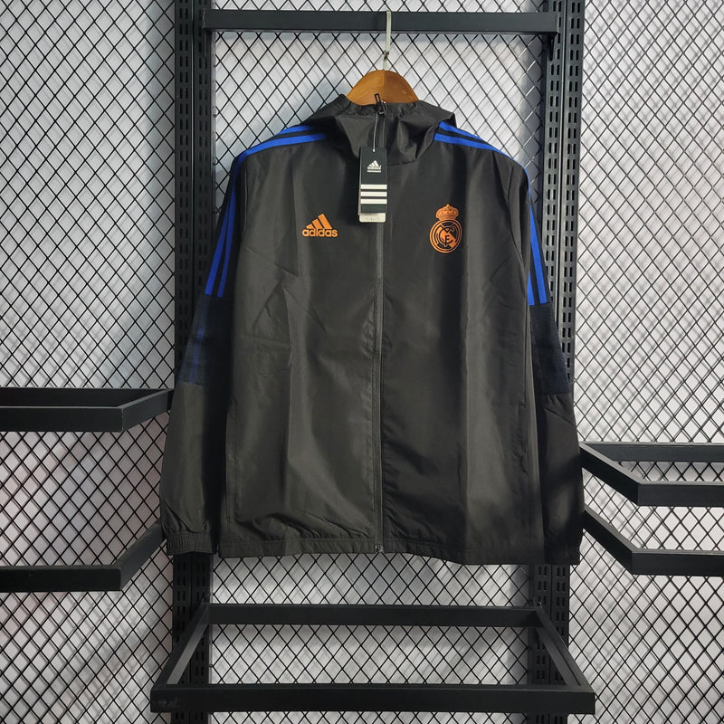Cortaviento Real Madrid Negra 2022