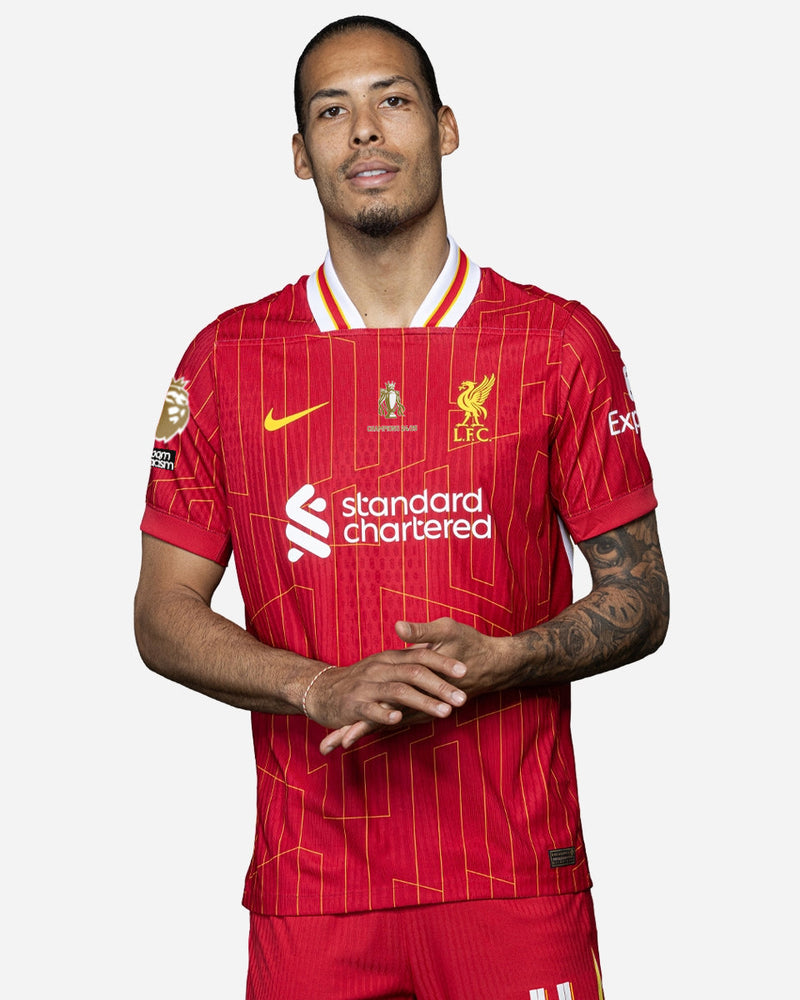Liverpool Home Jersey 2024/2025 - CHAMPIONS 20 & Gold Trophy